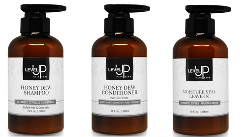 Gold Package - Honey Dew Shampoo + Honey Dew Conditioner + Moisture Seal Leave-In